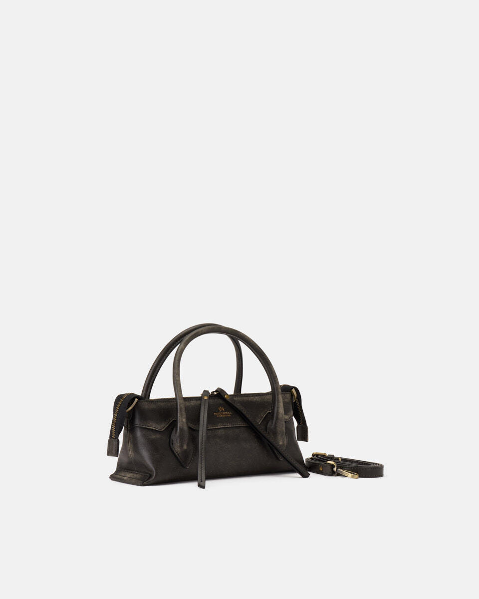 Holly Small tote Vitello Texas Nero  - Mini Bag - Borse Donna - Borse - Cuoieria Fiorentina