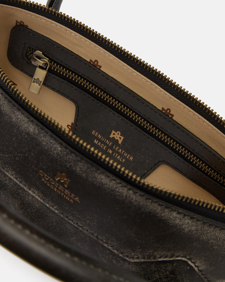 Holly Small tote Vitello Texas Nero  - Mini Bag - Borse Donna - Borse - Cuoieria Fiorentina