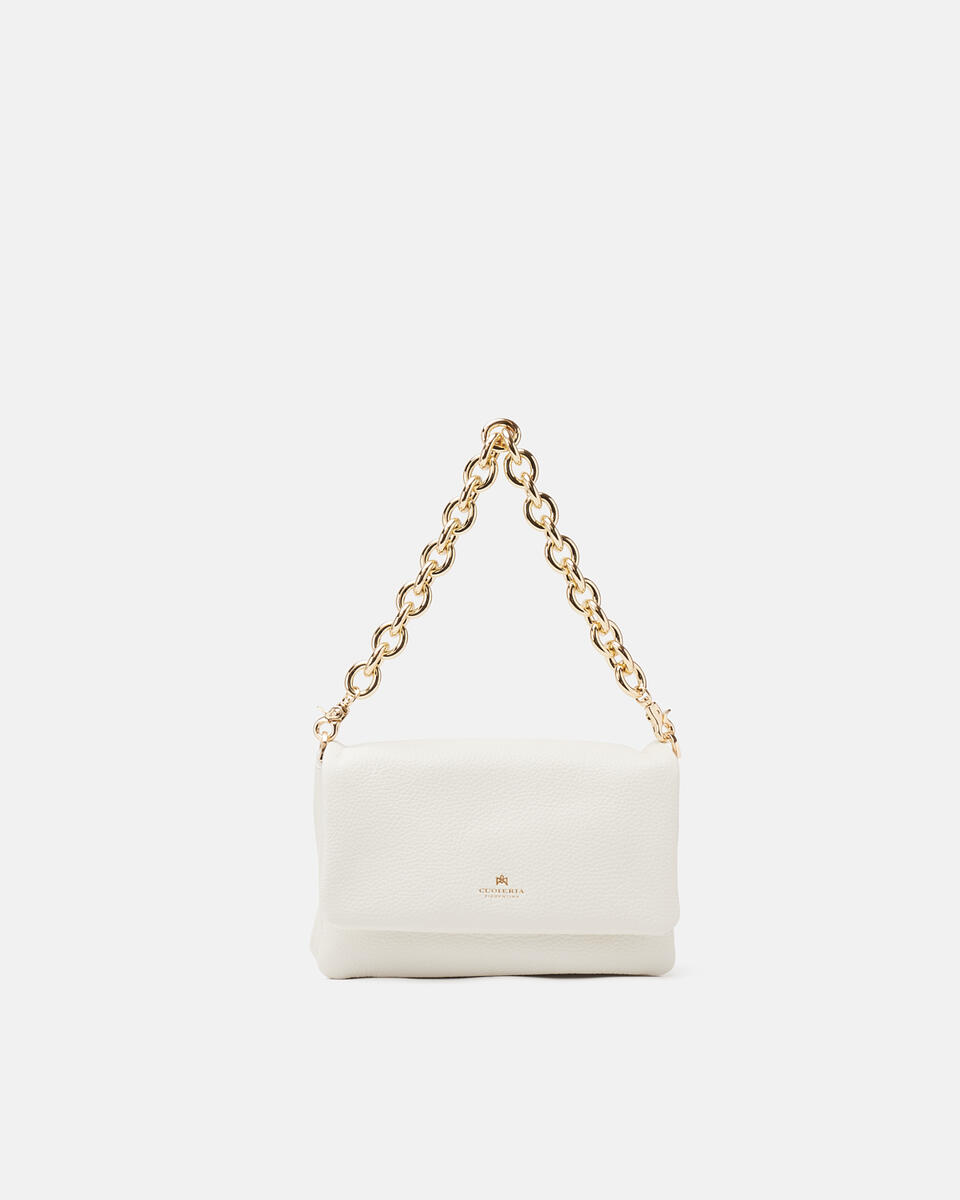 FLAP BAG White  - Mini Bags - Women's Bags - Bags - Cuoieria Fiorentina