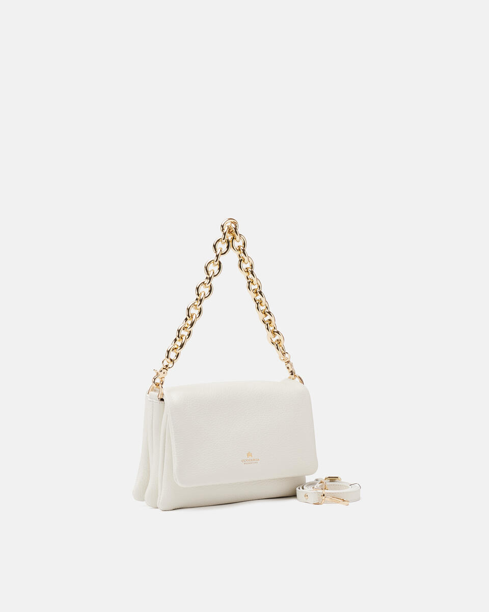 FLAP BAG White  - Mini Bags - Women's Bags - Bags - Cuoieria Fiorentina