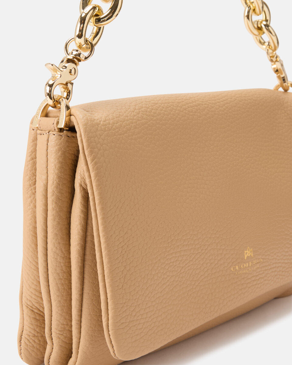 FLAP BAG Champagne  - Bags - Special Price - Cuoieria Fiorentina