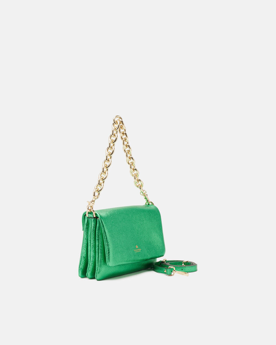 FLAP BAG Green  - Mini Bags - Women's Bags - Bags - Cuoieria Fiorentina