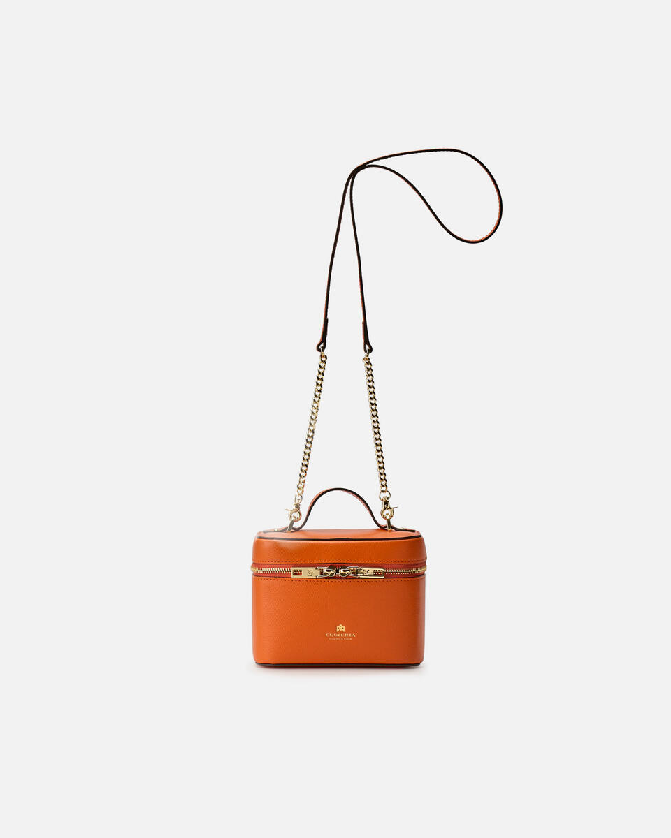 Small Beauty Case Arancio  - Cuoieria Fiorentina