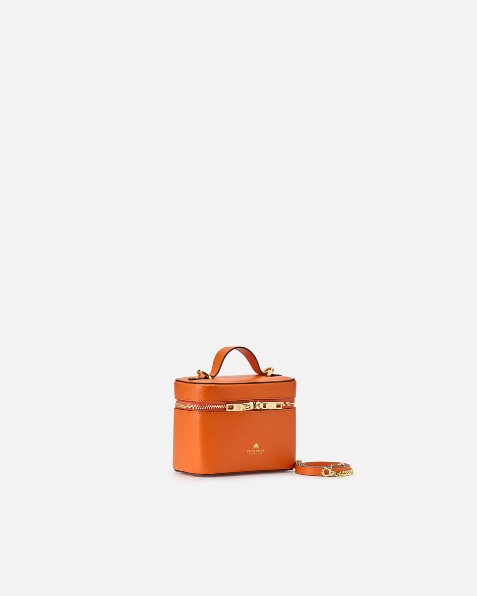 Small Beauty Case Arancio  - Cuoieria Fiorentina