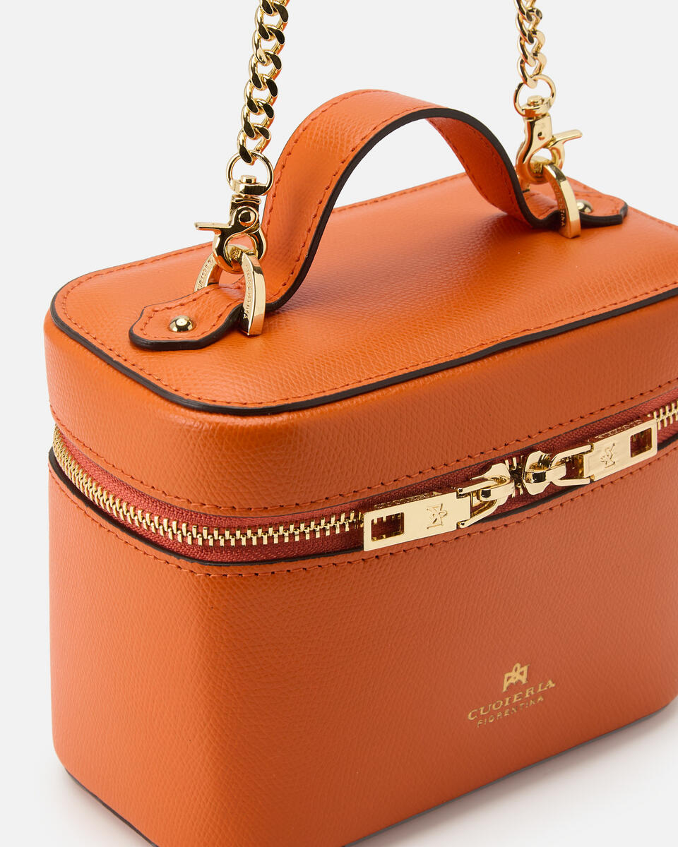 Small Beauty Case Arancio  - Cuoieria Fiorentina