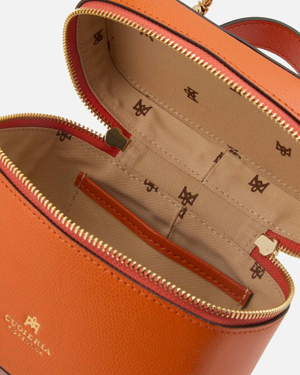 Small Beauty Case Arancio  - Cuoieria Fiorentina