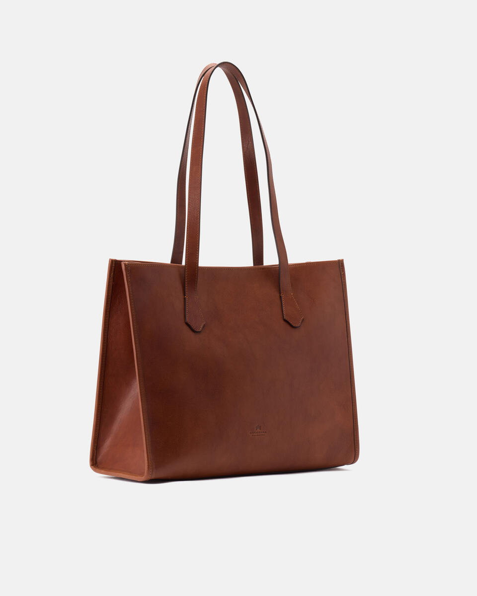 SHOPPING BAG Brown  - Shopping - Women's Bags - Bags - Cuoieria Fiorentina