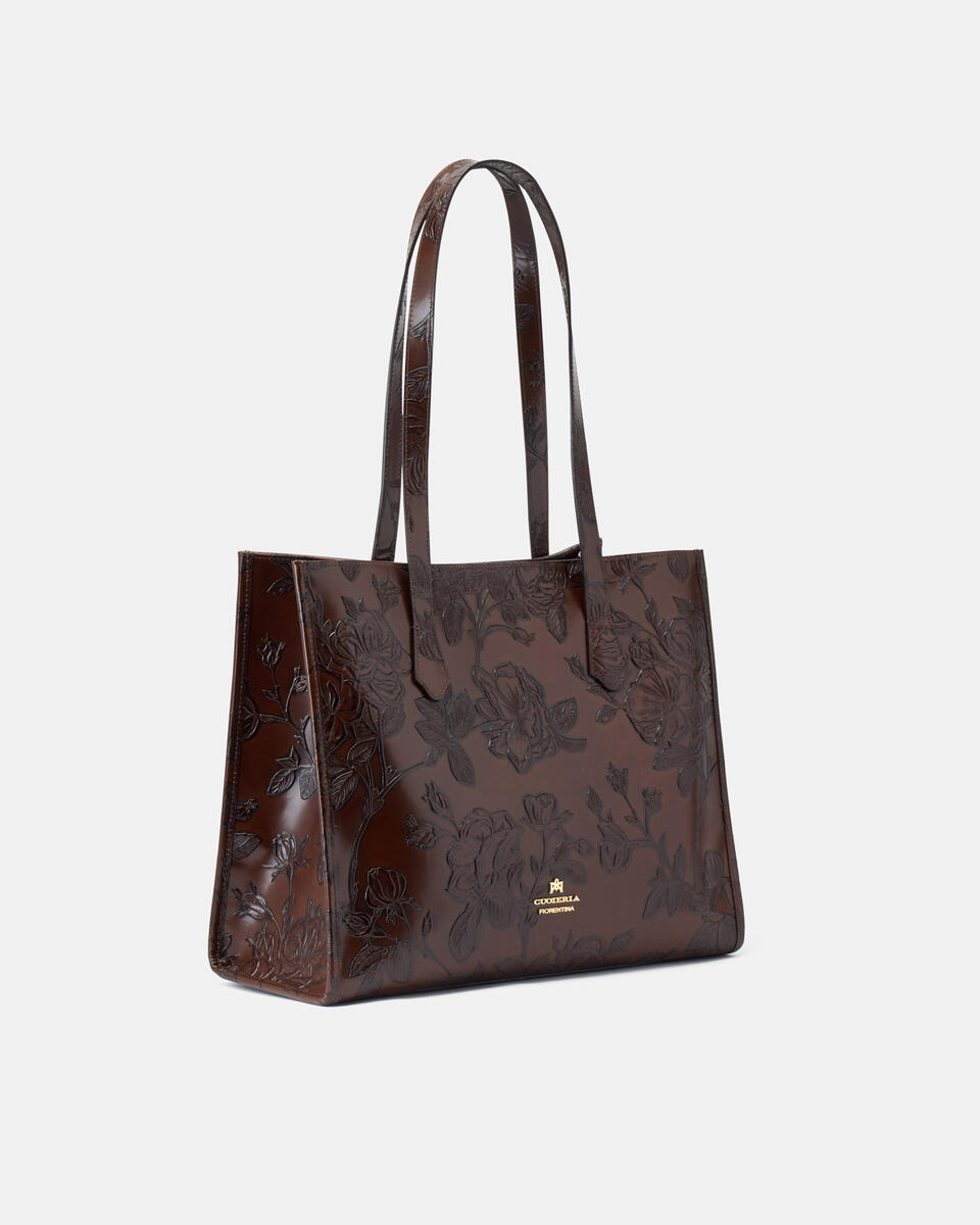 Dora Shopping Mogano  - Shopping - Borse Donna - Borse - Cuoieria Fiorentina