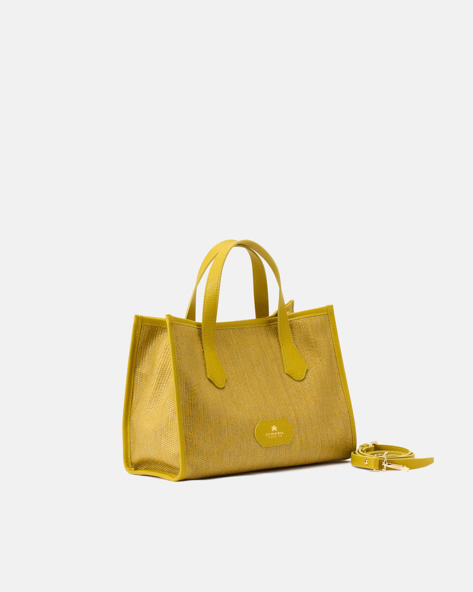 Dora tote pellepaglia Acid green  - Tote Bag - Borse Donna - Borse - Cuoieria Fiorentina