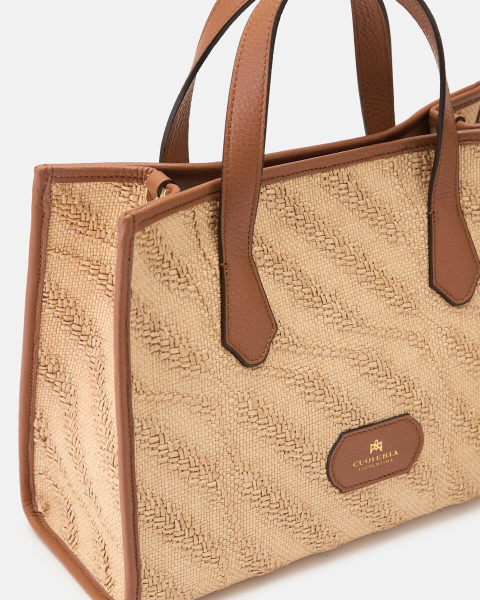 TOTE BAG Caramel  - Tote Bags - Women's Bags - Bags - Cuoieria Fiorentina