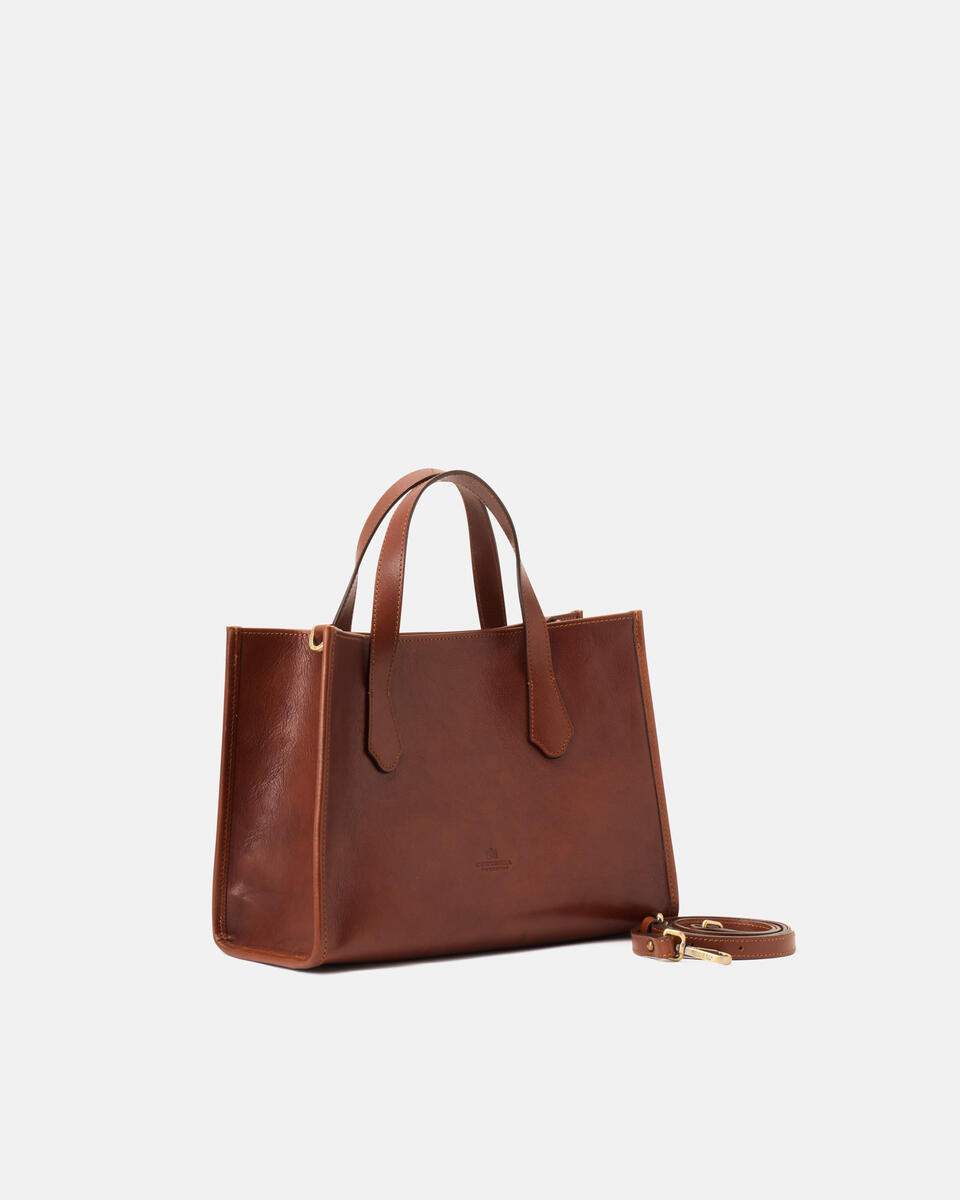 Dora tote media in cuoio Marrone  - Cuoieria Fiorentina