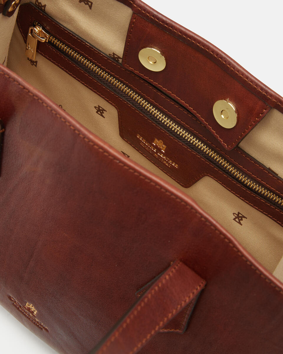 TOTE BAG Brown  - Tote Bag - Women's Bags - Bags - Cuoieria Fiorentina