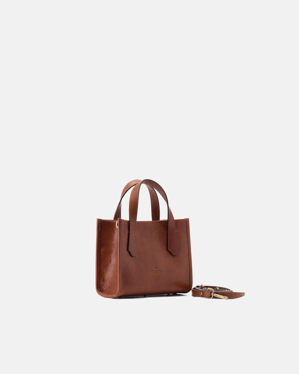 Dora small tote in cuoio Marrone  - Tote Bag - Borse Donna - Borse - Cuoieria Fiorentina