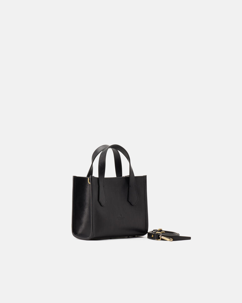 Dora small tote in cuoio Nero  - Tote Bag - Borse Donna - Borse - Cuoieria Fiorentina