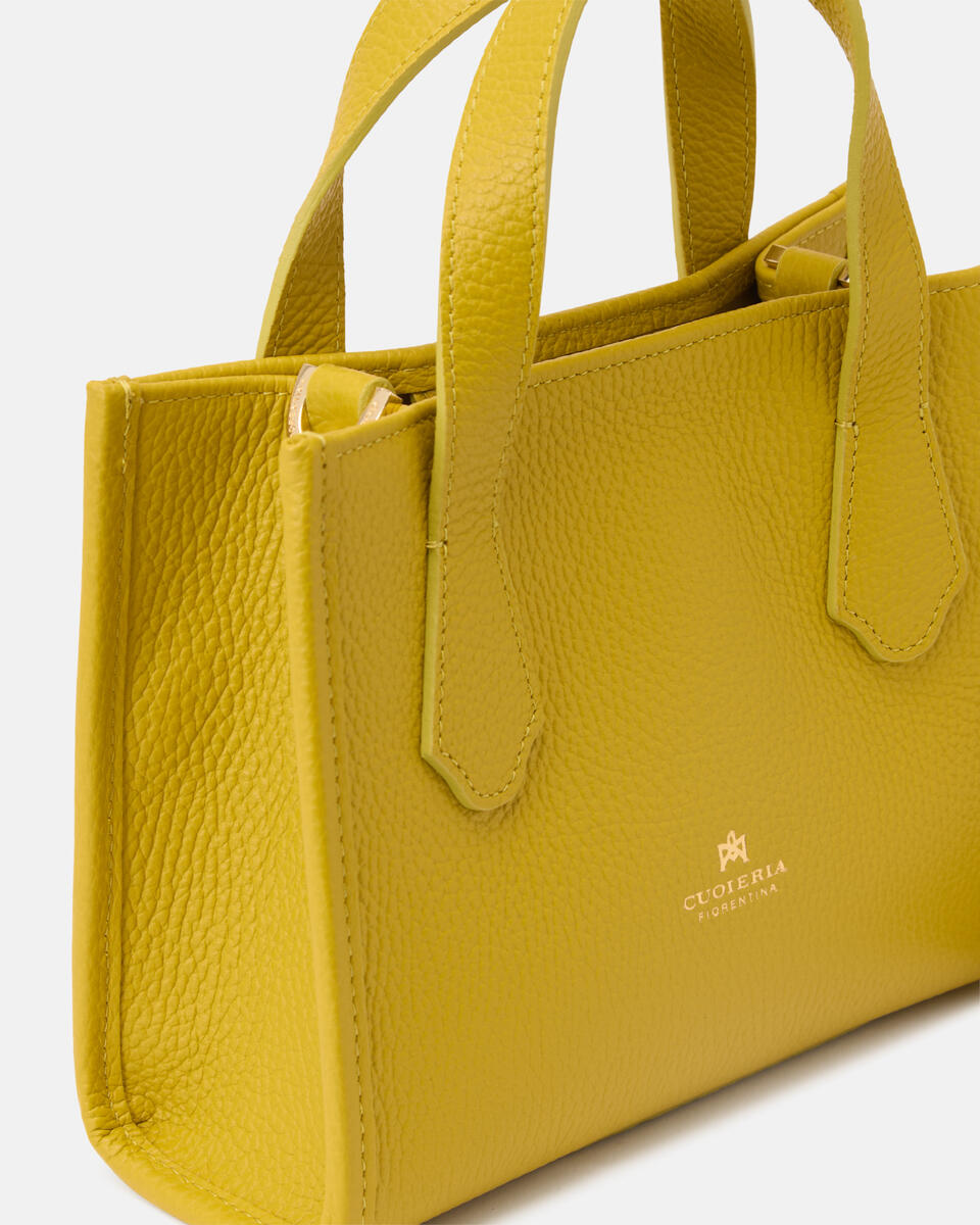 Dora small tote dollaro Acid green  - Tote Bag - Borse Donna - Borse - Cuoieria Fiorentina