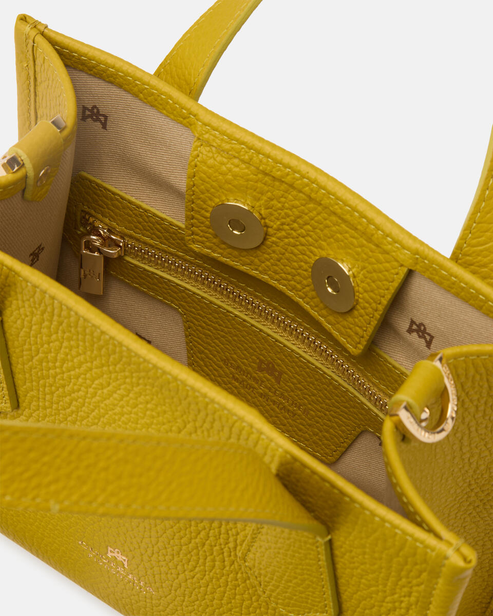 Dora small tote dollaro Acid green  - Tote Bag - Borse Donna - Borse - Cuoieria Fiorentina