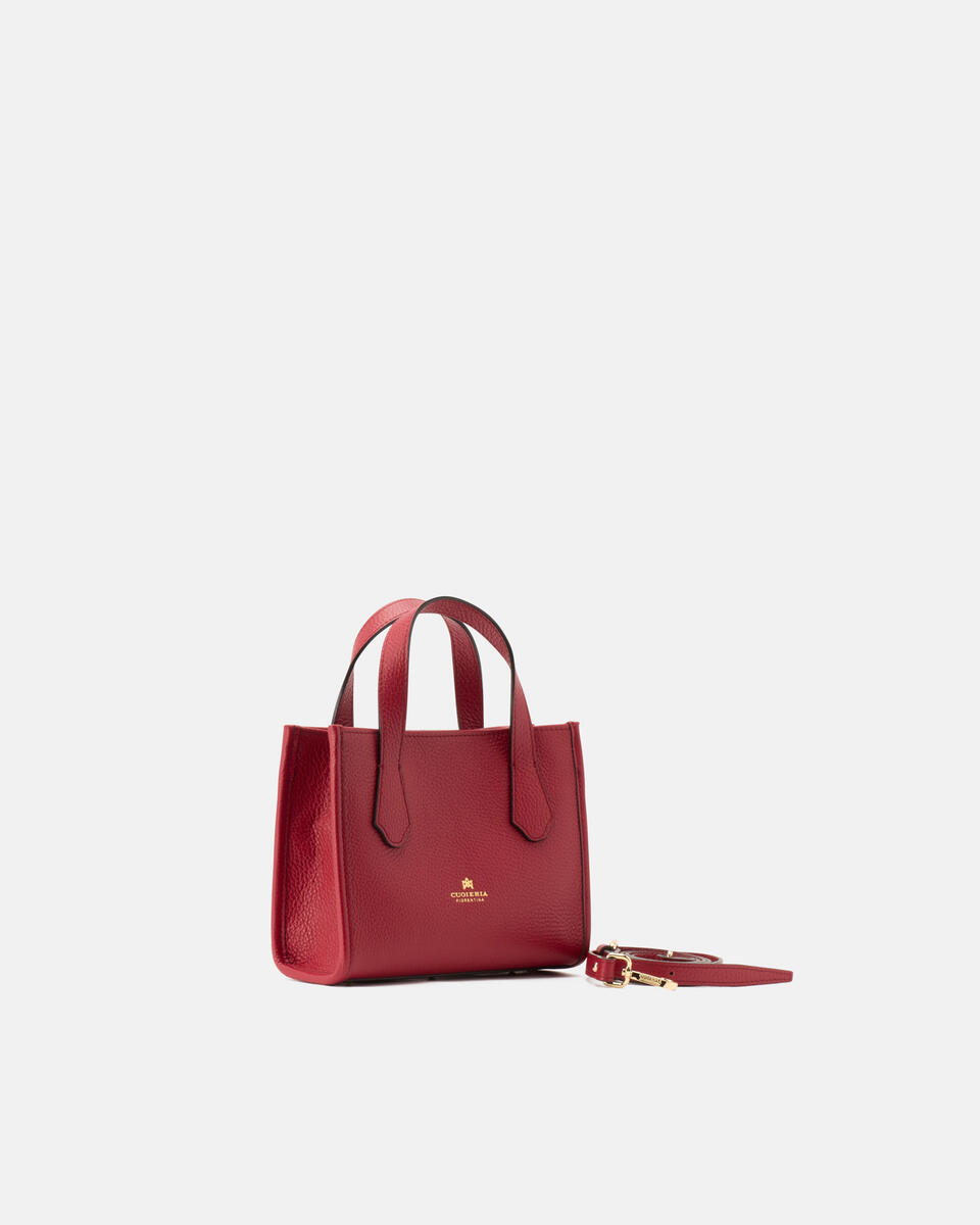 Dora small tote dollaro Cherry  - Tote Bag - Borse Donna - Borse - Cuoieria Fiorentina