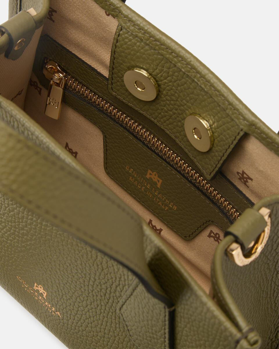 Dora small tote dollaro Militare  - Tote Bag - Borse Donna - Borse - Cuoieria Fiorentina