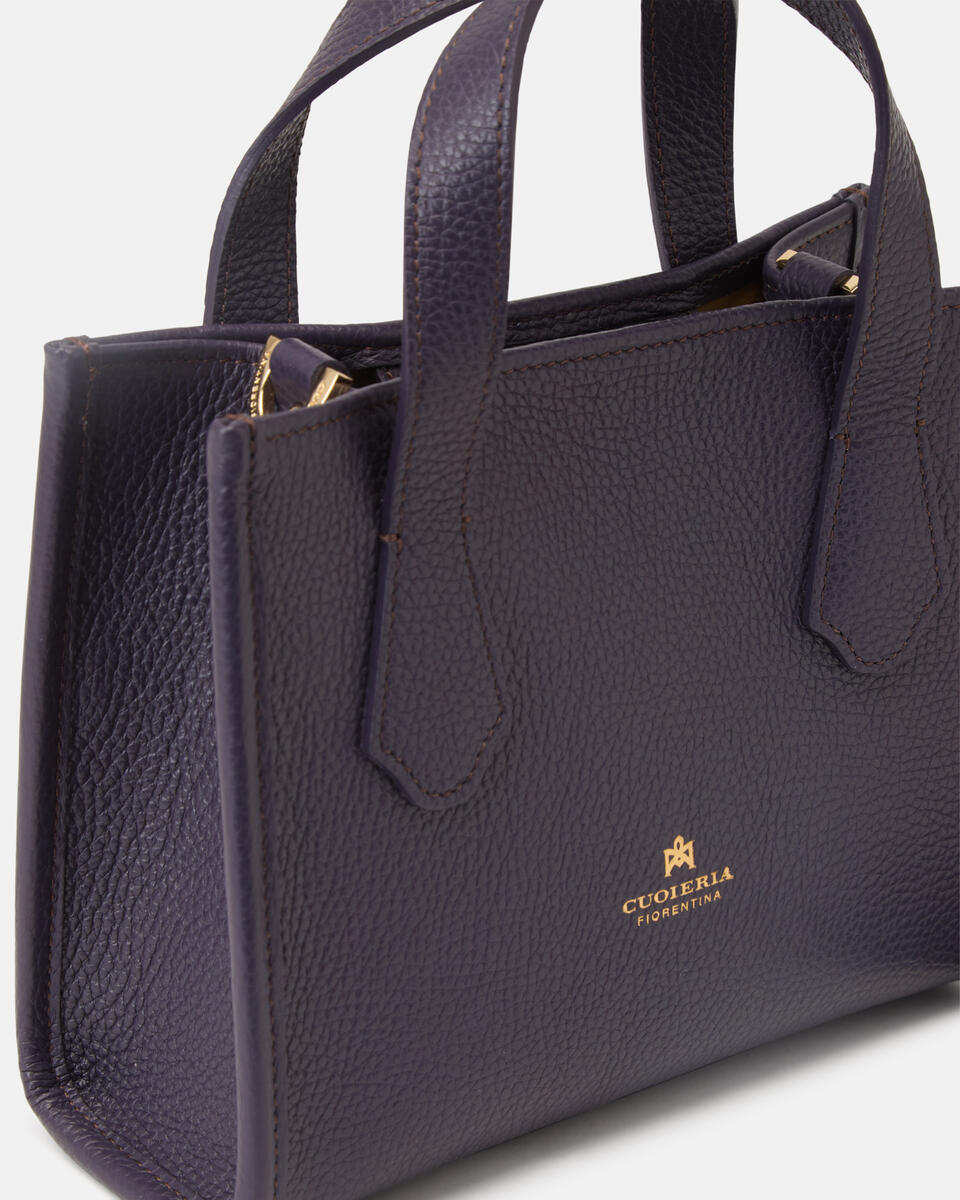 Dora small tote dollaro Vampire purple  - Tote Bag - Borse Donna - Borse - Cuoieria Fiorentina