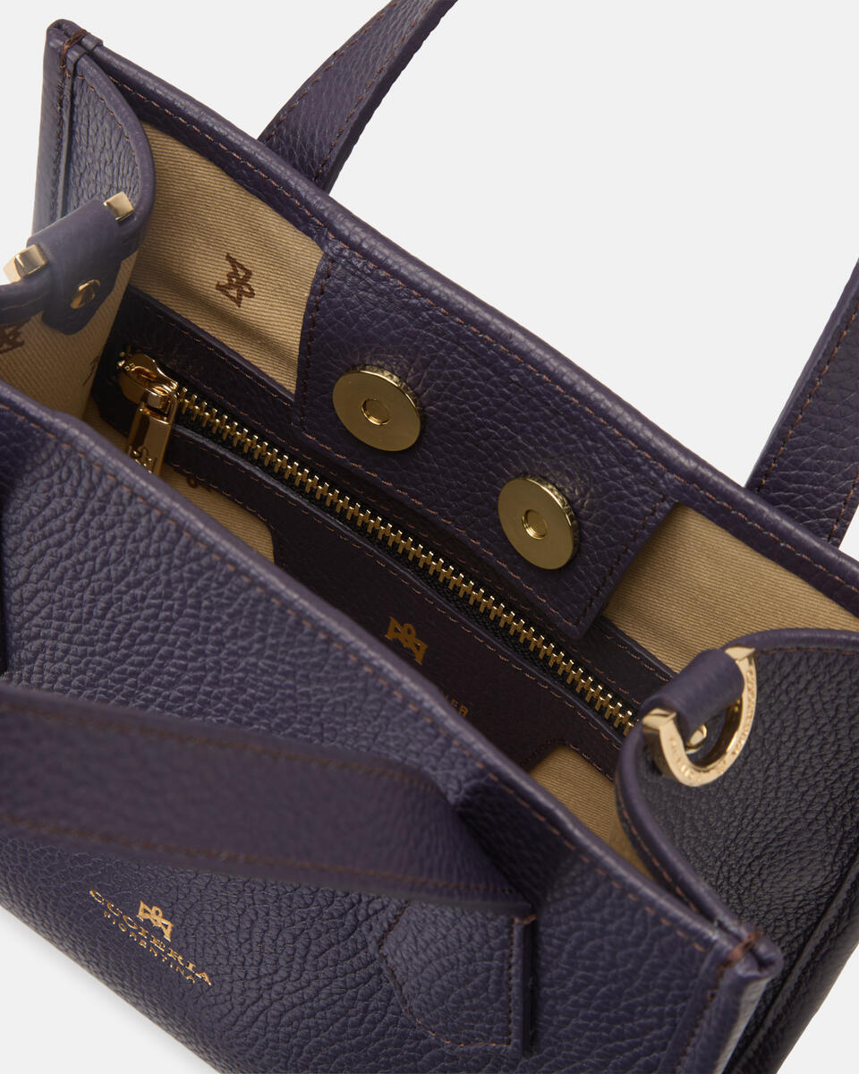 Dora small tote dollaro Vampire purple  - Tote Bag - Borse Donna - Borse - Cuoieria Fiorentina