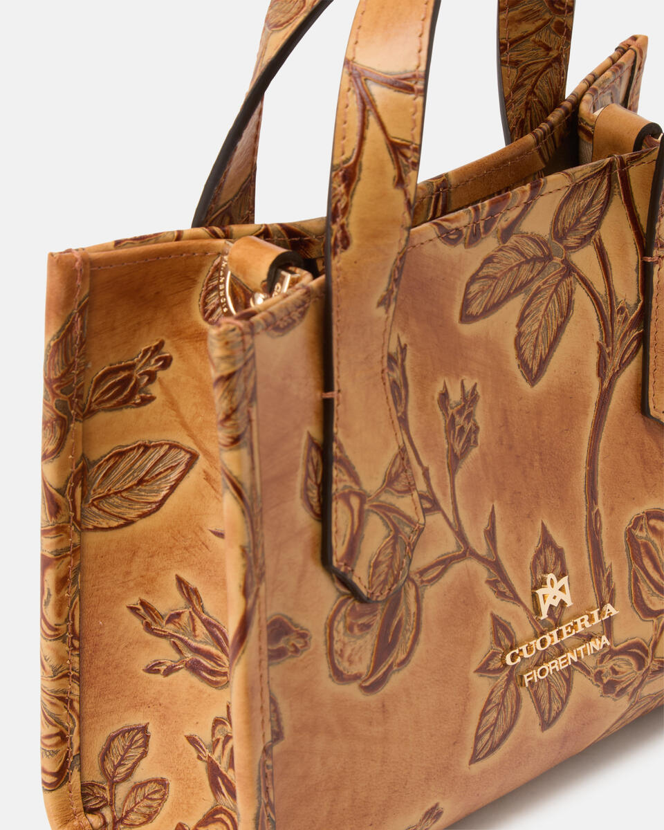 MINI TOTE BAG Beige  - Tote Bag - Women's Bags - Bags - Cuoieria Fiorentina