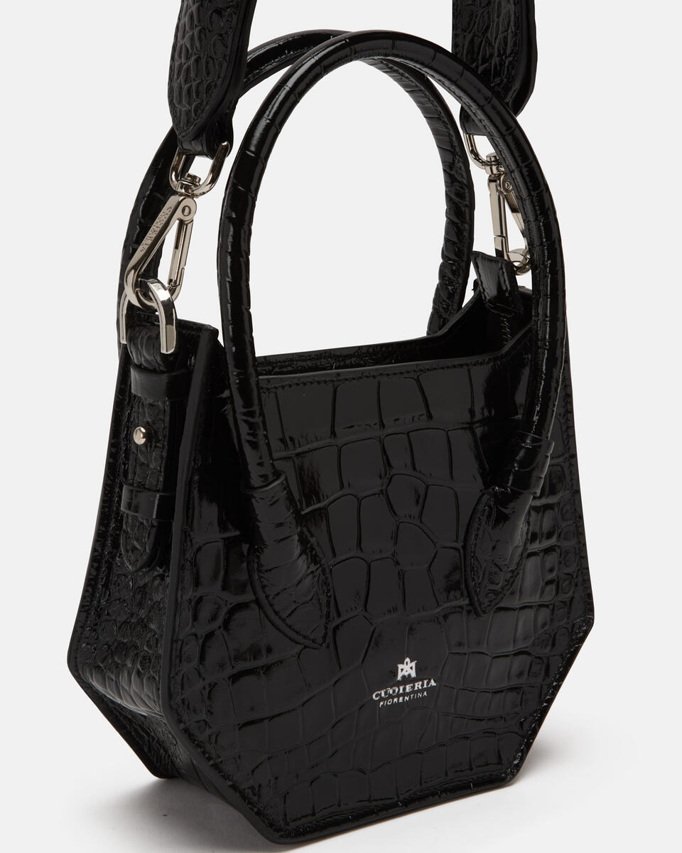 Penta mini tote Nero  - Tote Bag - Borse Donna - Borse - Cuoieria Fiorentina