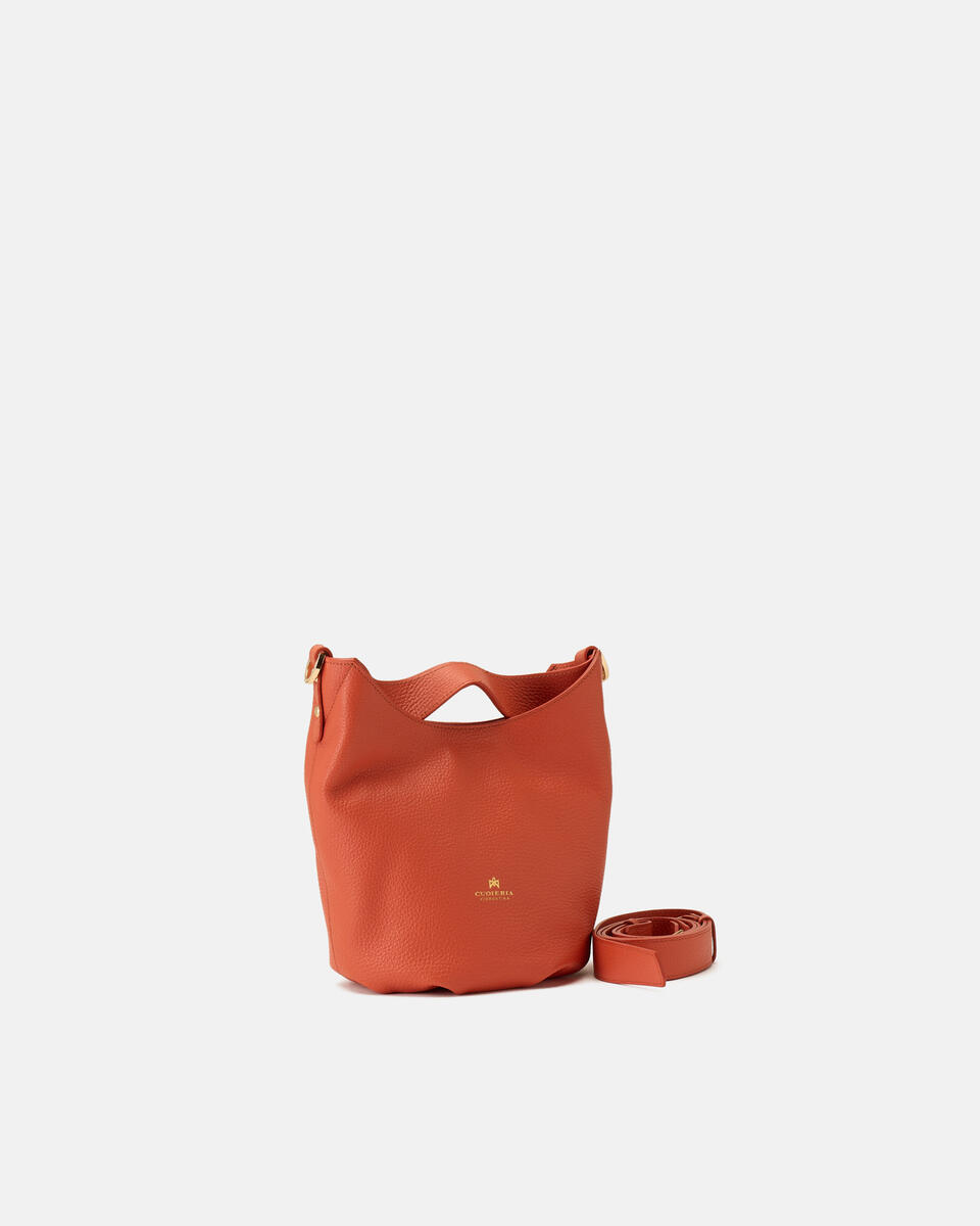 SMALL BUCKET BAG Papaya  - Bags - Special Price - Cuoieria Fiorentina