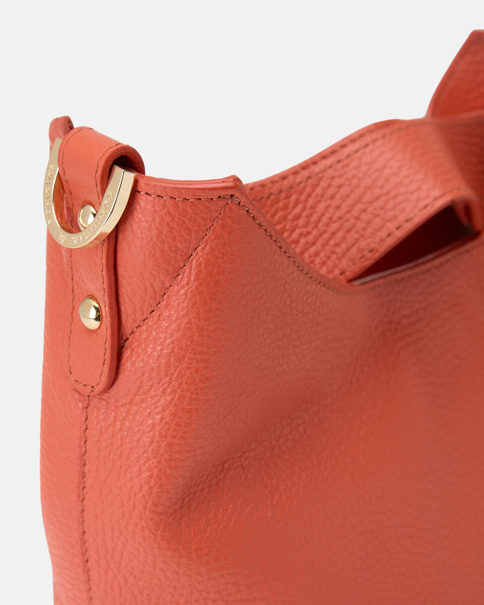 SMALL BUCKET BAG Papaya  - Bags - Special Price - Cuoieria Fiorentina