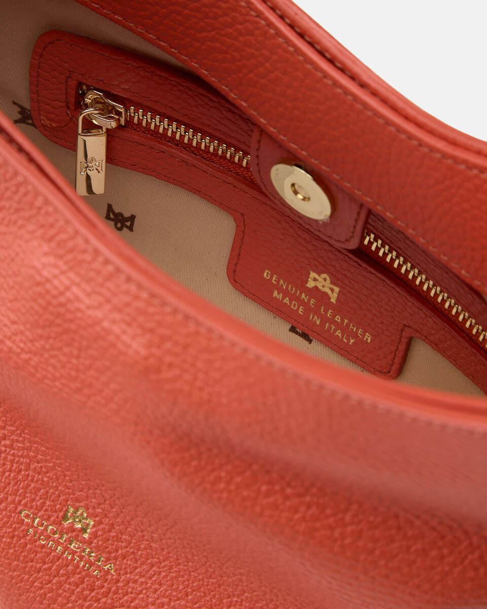 SMALL BUCKET BAG Papaya  - Bags - Special Price - Cuoieria Fiorentina