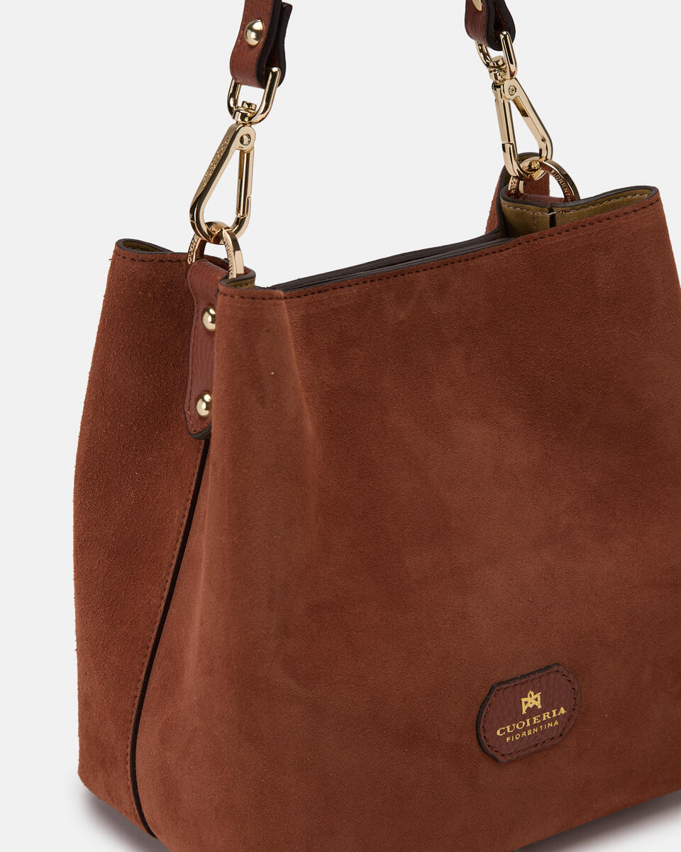 small bucket Caramel  - Bucket Bags - Women's Bags - Bags - Cuoieria Fiorentina