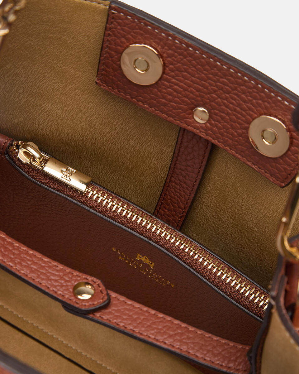small bucket Caramel  - Bucket Bags - Women's Bags - Bags - Cuoieria Fiorentina