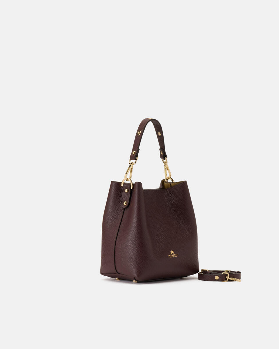 small bucket bag Coffee  - Bucket Bags - Women's Bags - Bags - Cuoieria Fiorentina