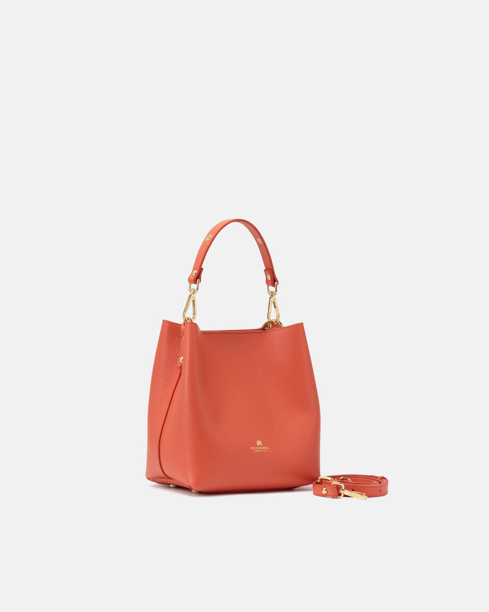 Candy small bucket Papaya  - Secchiello - Borse Donna - Borse - Cuoieria Fiorentina