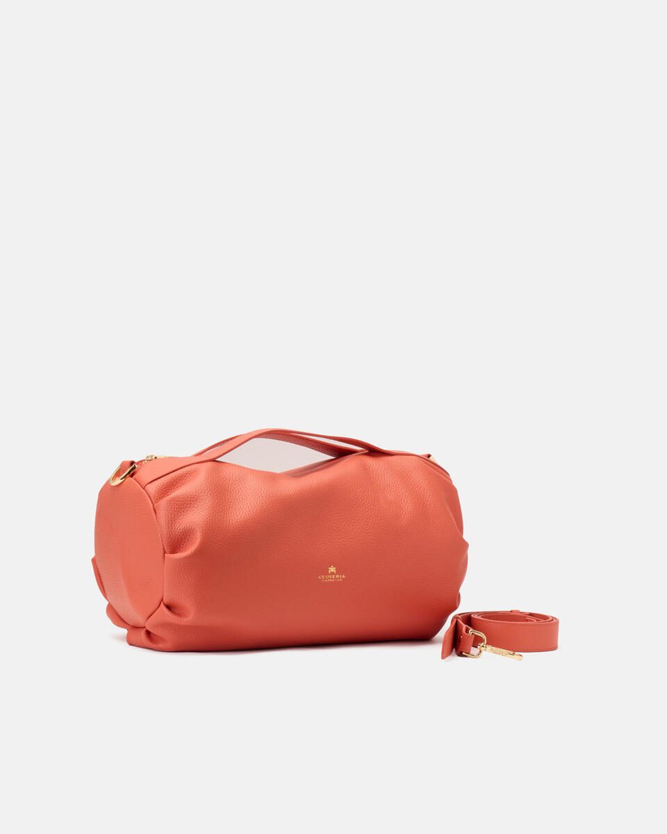 Gaia Large duffle Papaya  - Cuoieria Fiorentina
