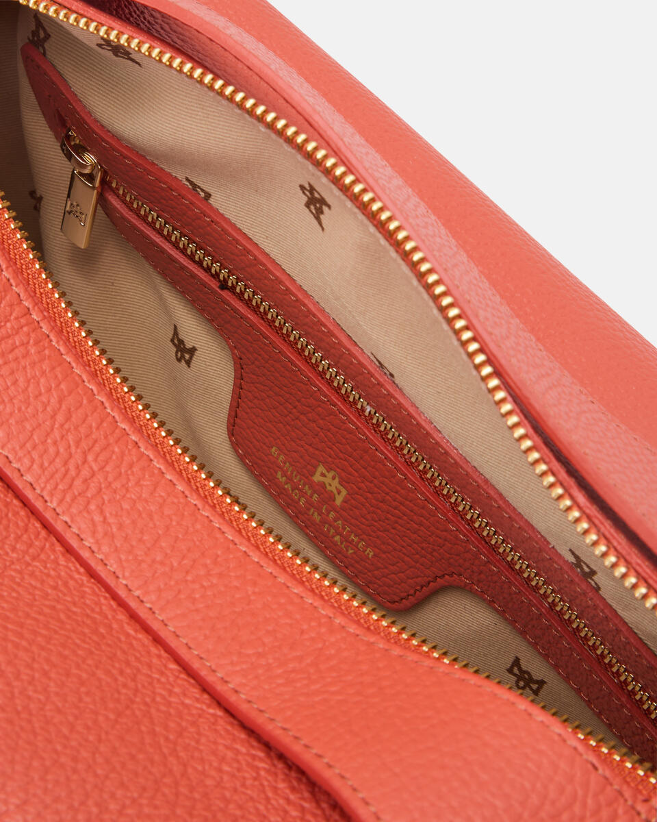 Gaia Large duffle Papaya  - Cuoieria Fiorentina