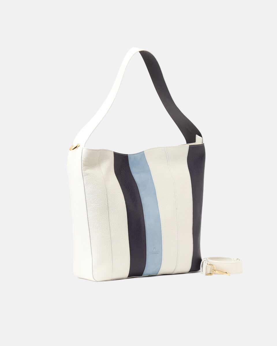 Patch Large Hobo White  - Cuoieria Fiorentina