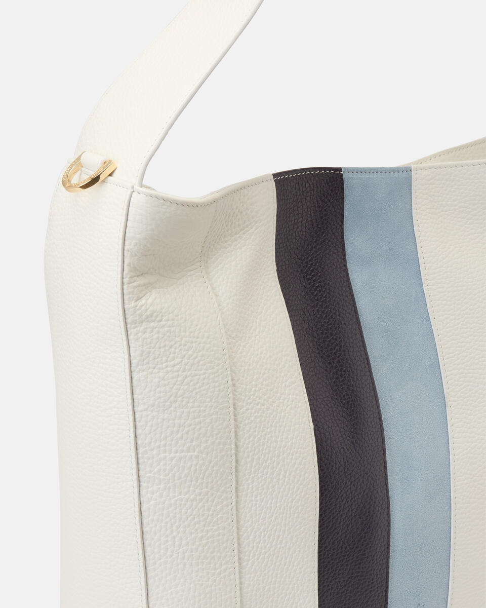 Patch Large Hobo White  - Cuoieria Fiorentina