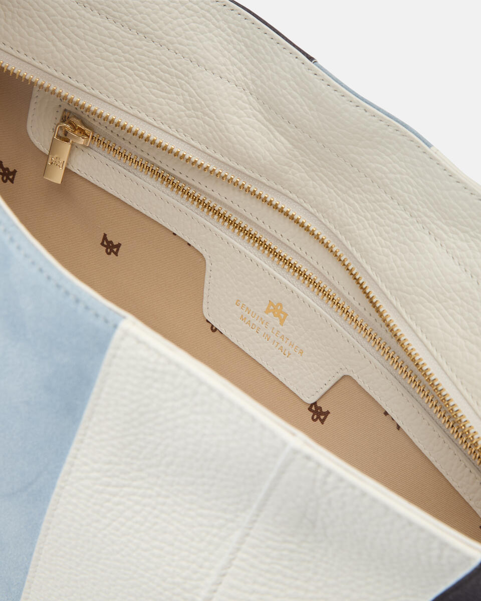 Patch Large Hobo White  - Cuoieria Fiorentina