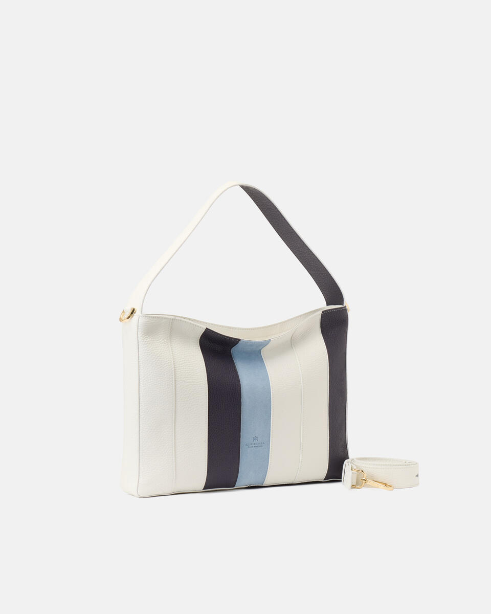 Patch Small Hobo Bianco  - Cuoieria Fiorentina