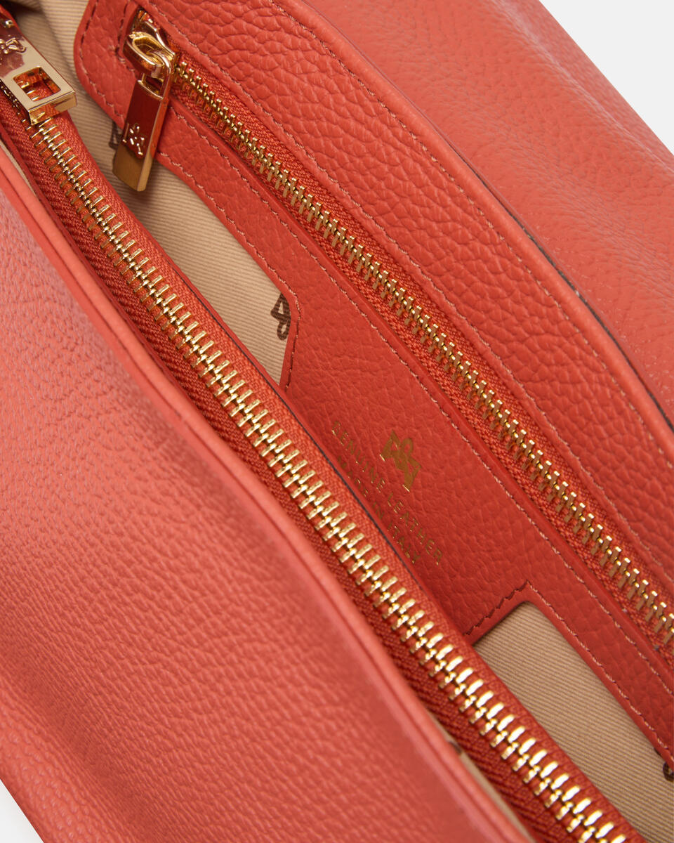 MESSENGER Papaya  - Messenger Bags - Women's Bags - Bags - Cuoieria Fiorentina