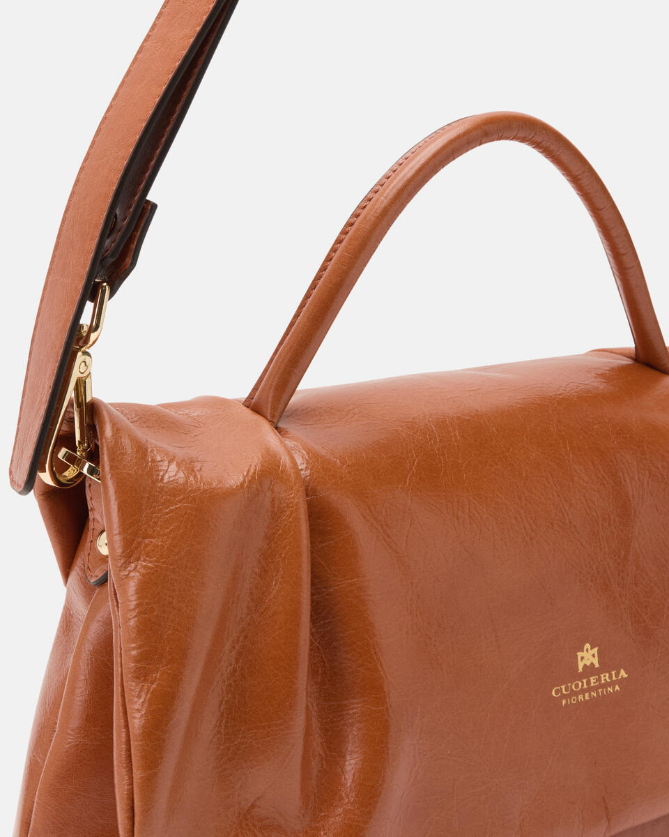 Candy soft Flap bag Brick  - Cuoieria Fiorentina