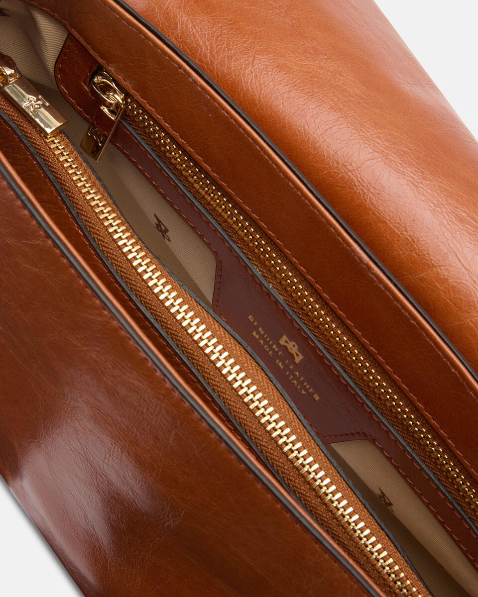 Candy soft Flap bag Brick  - Cuoieria Fiorentina