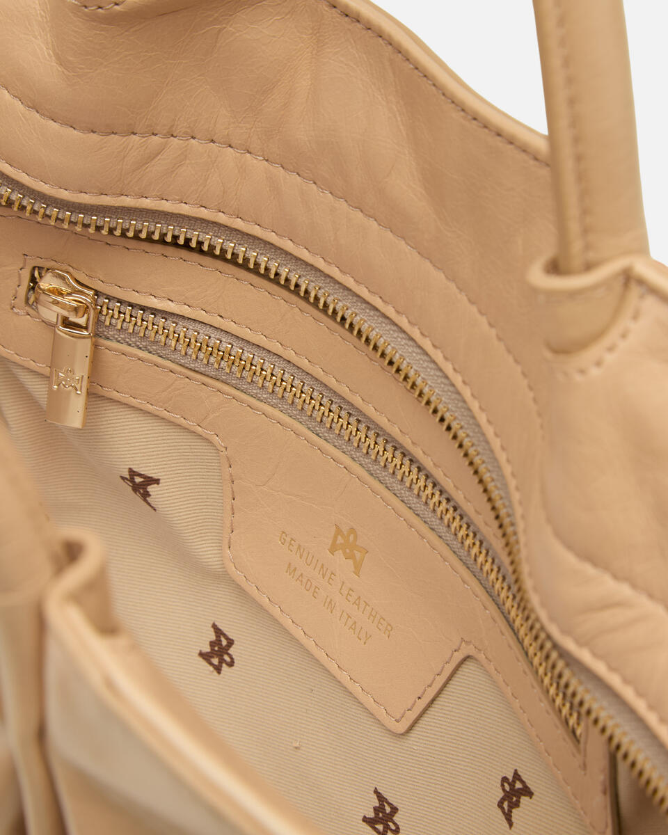 SMALL TOTE BAG Nude  - Bags - Special Price - Cuoieria Fiorentina