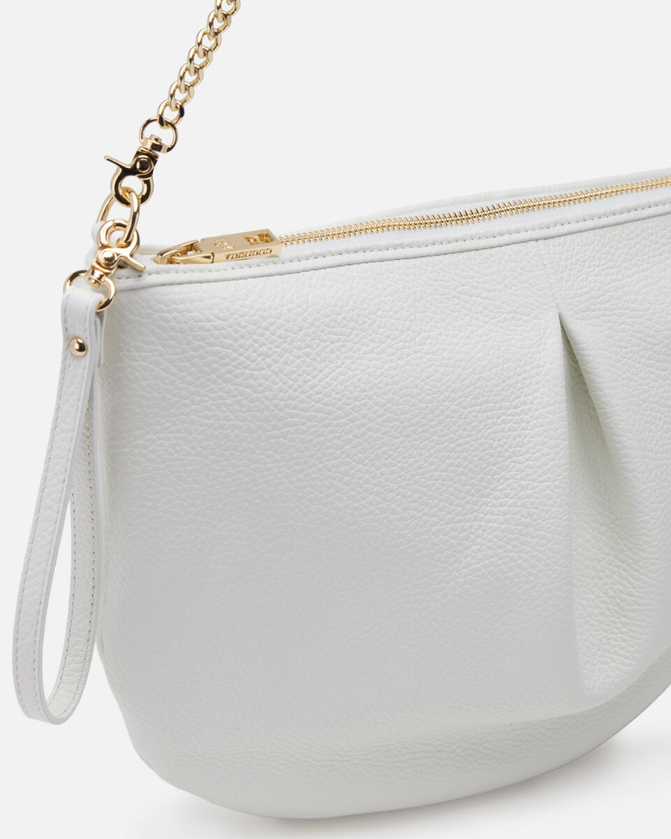 MAXI POUCH White  - Bags - Special Price - Cuoieria Fiorentina