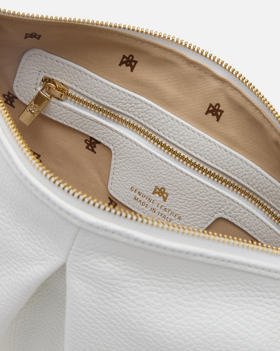 MAXI POUCH White  - Bags - Special Price - Cuoieria Fiorentina