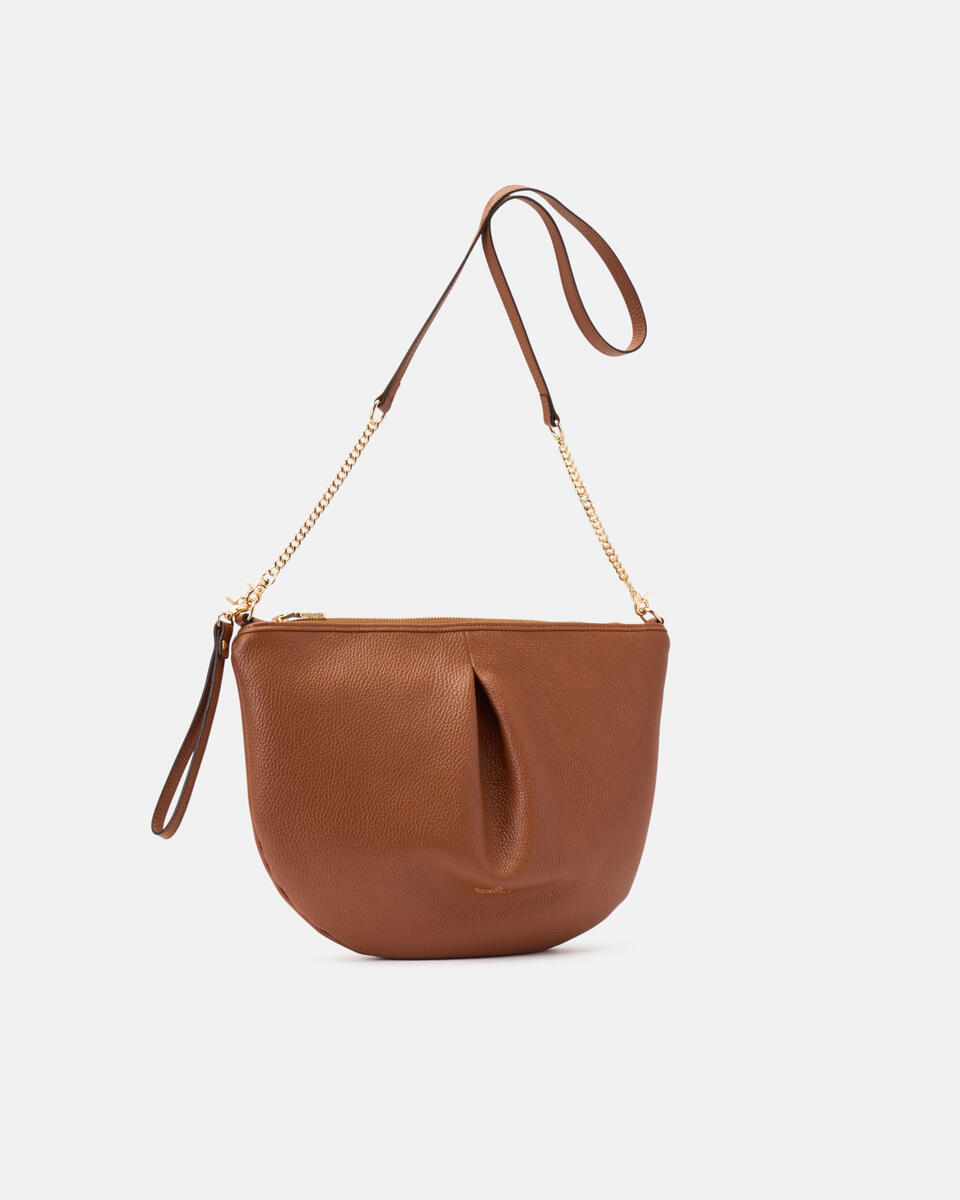 MAXI POUCH Caramel  - Crossbody Bags - Women's Bags - Bags - Cuoieria Fiorentina