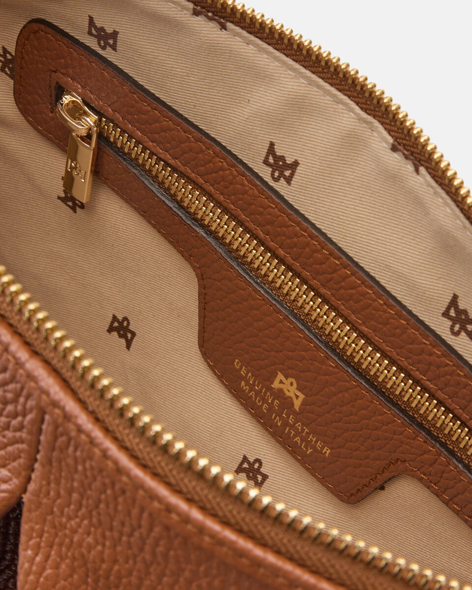 MAXI POUCH Caramel  - Crossbody Bags - Women's Bags - Bags - Cuoieria Fiorentina