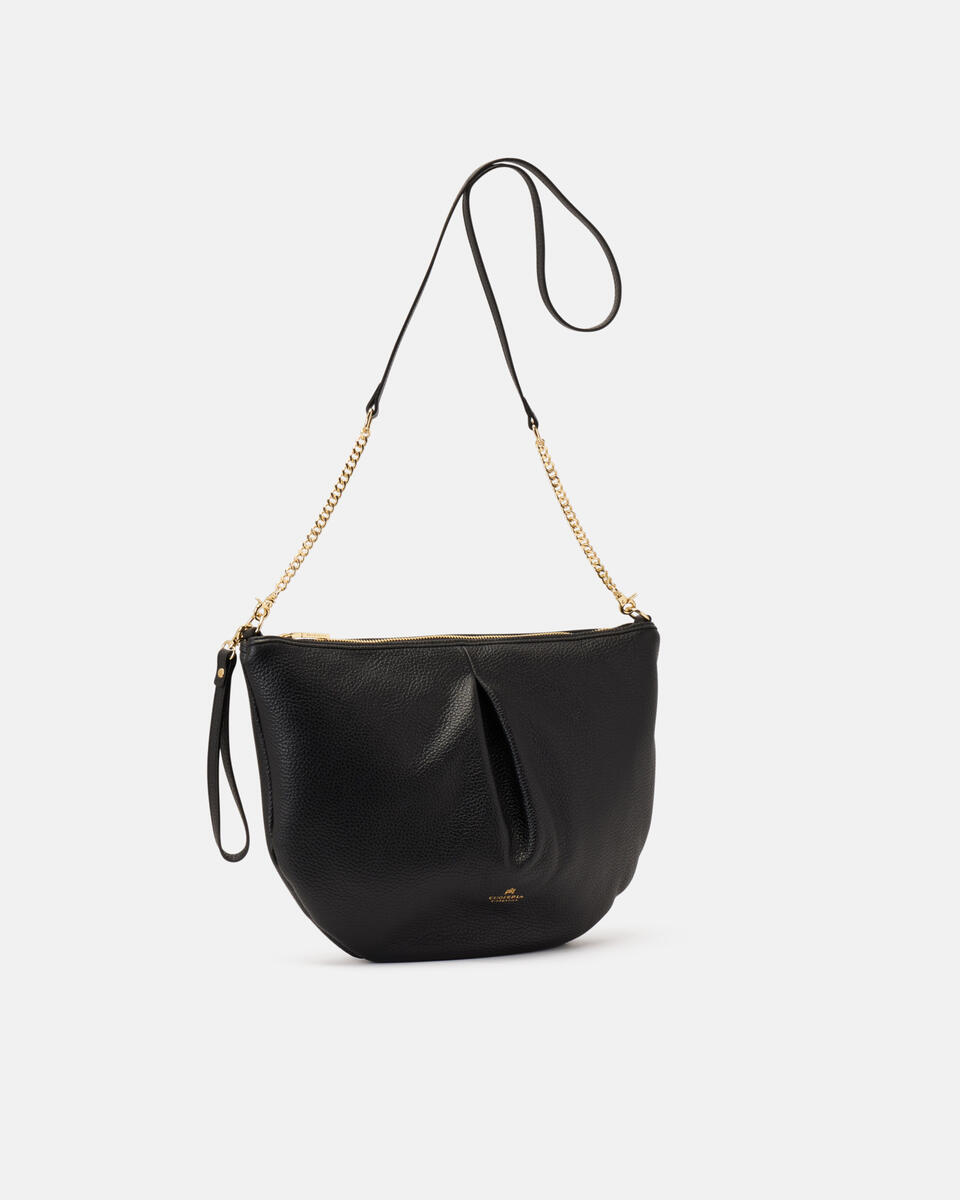 Emma maxi pouch Nero  - Tracolla - Borse Donna - Borse - Cuoieria Fiorentina