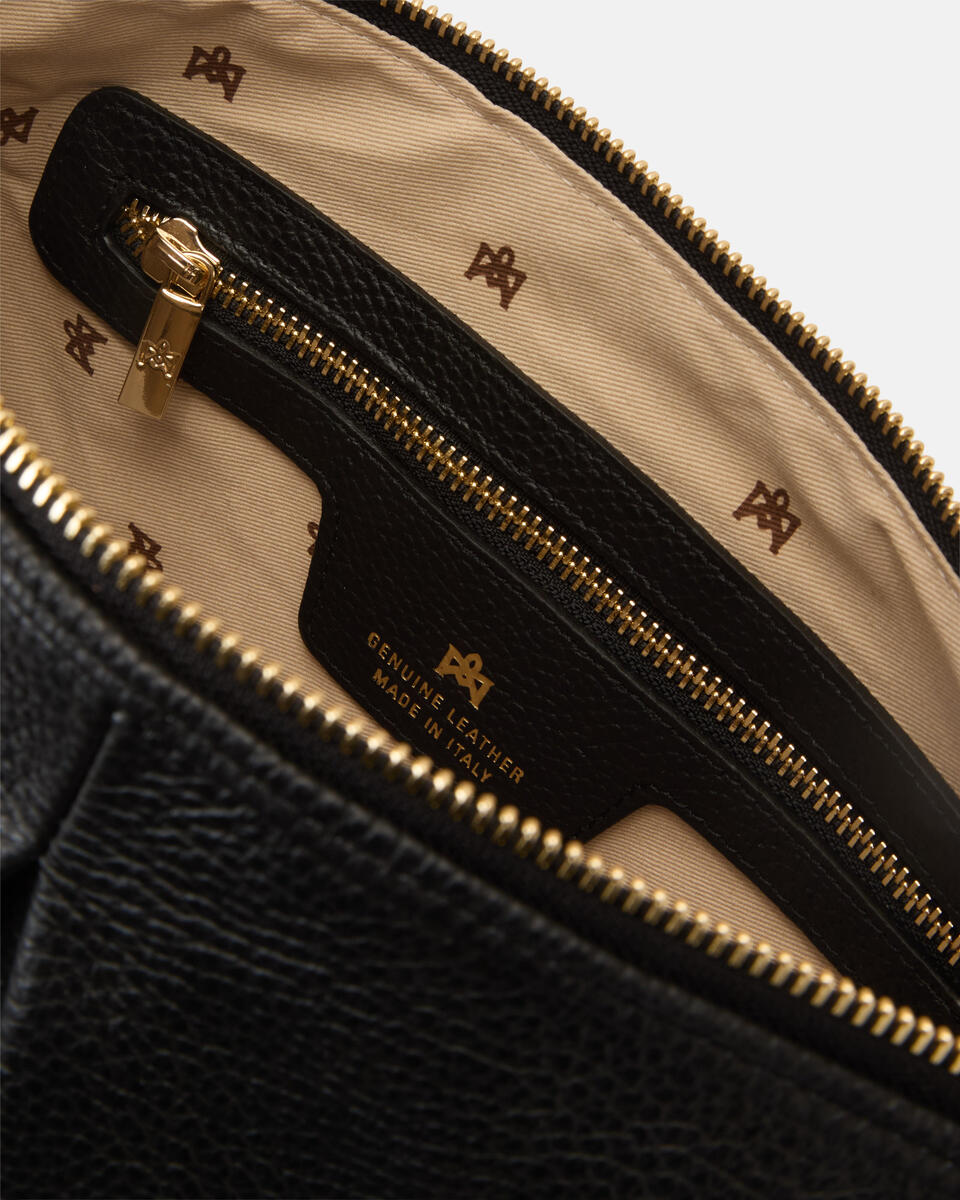 Emma maxi pouch Nero  - Tracolla - Borse Donna - Borse - Cuoieria Fiorentina