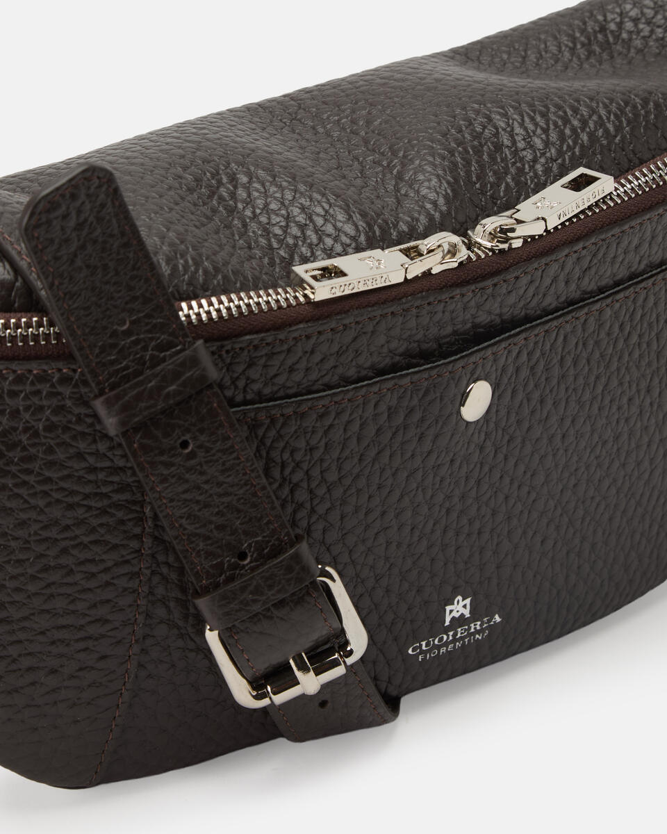 BELT BAG Dark brown  - Belt Bags - Men's Bags - Bags - Cuoieria Fiorentina